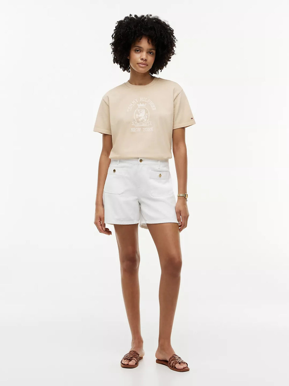Solid Relaxed Fit Half Sleeve Cotton Jersey T-Shirt