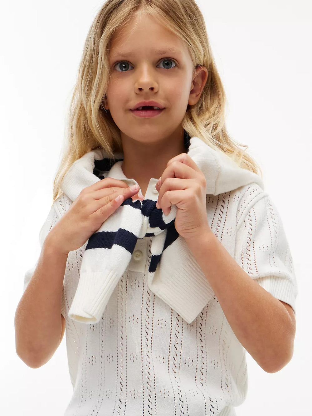 Kids Pointelle Polo