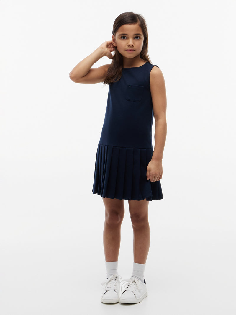 Kids Long-Sleeve Stripe Sweatshirt Dress