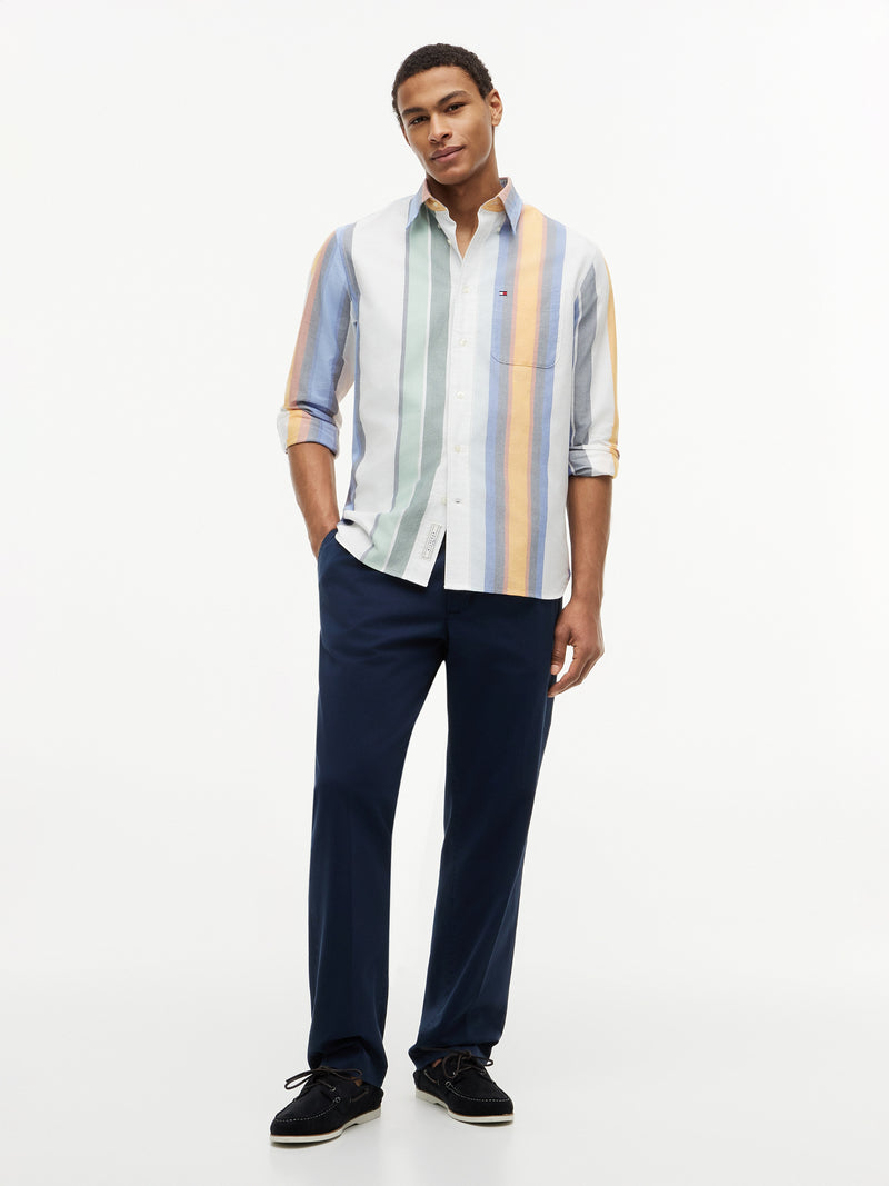 Relaxed Fit Stripe Oxford Shirt