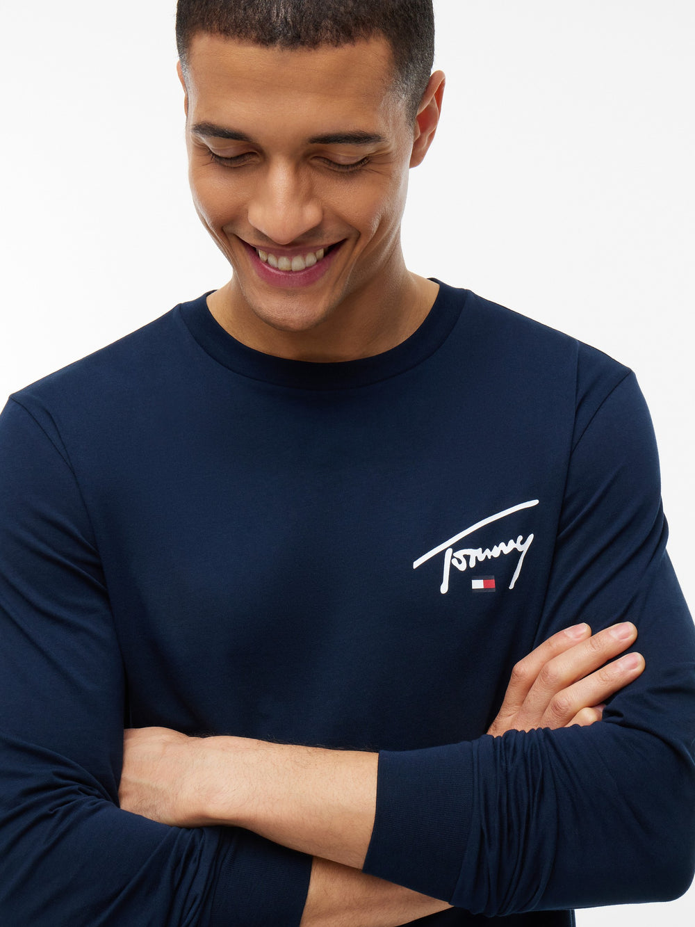 Slim Fit Signature Long Sleeve T-Shirt