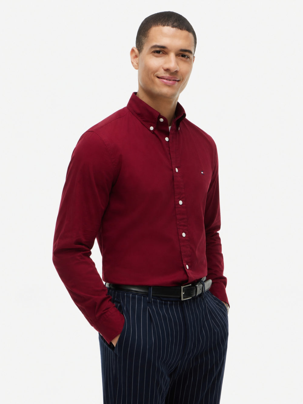 Regular Fit Solid Poplin Shirt