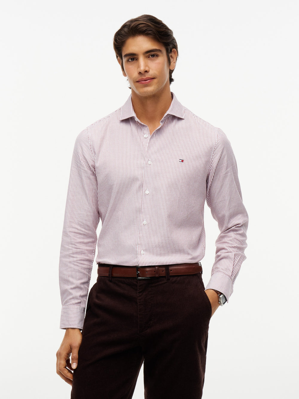 Slim Fit Stripe Oxford Shirt