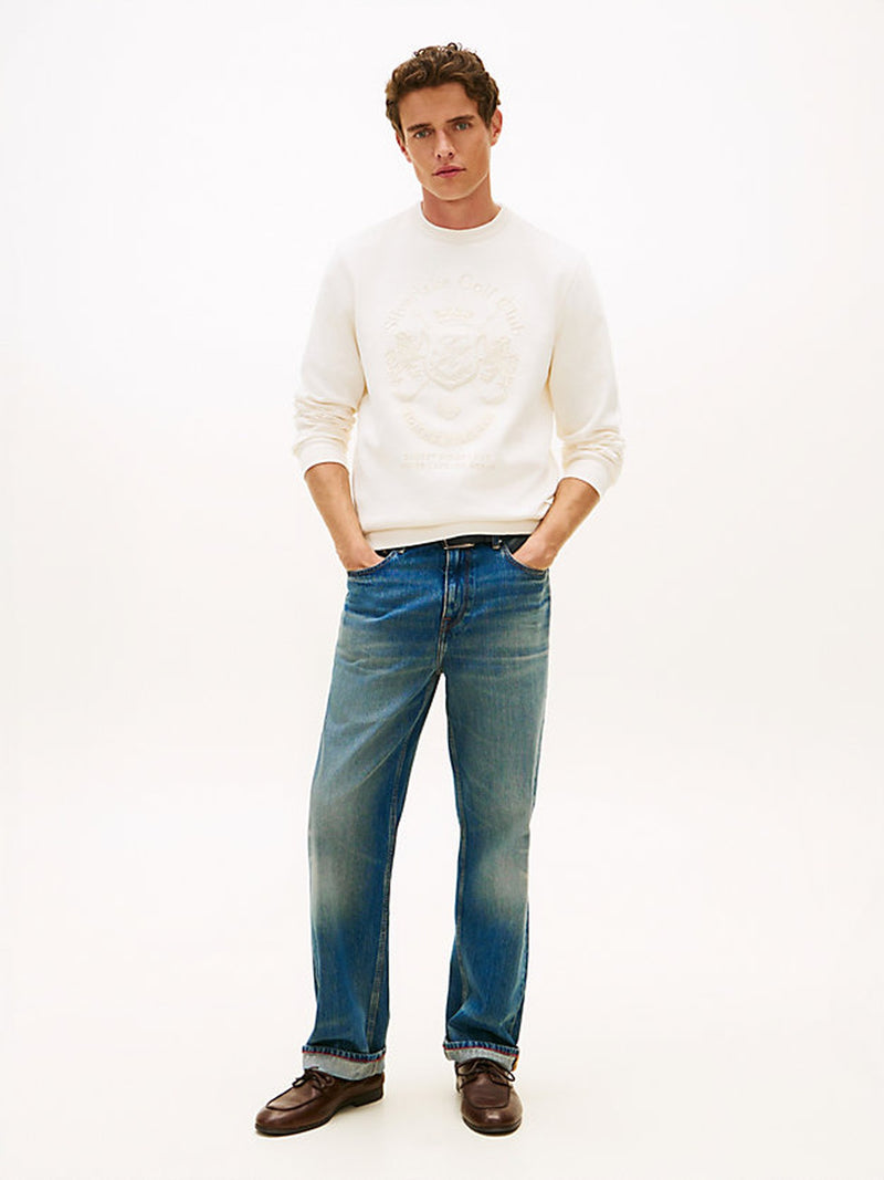 Regular Fit Embroidered Interlock Pullover