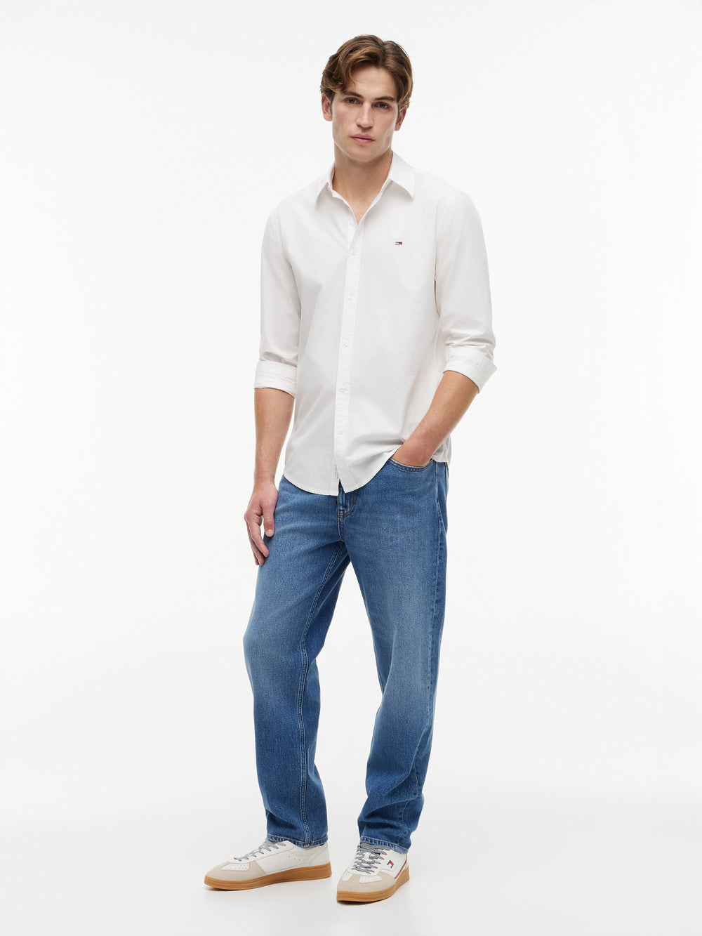 Regular Fit Solid Poplin Shirt