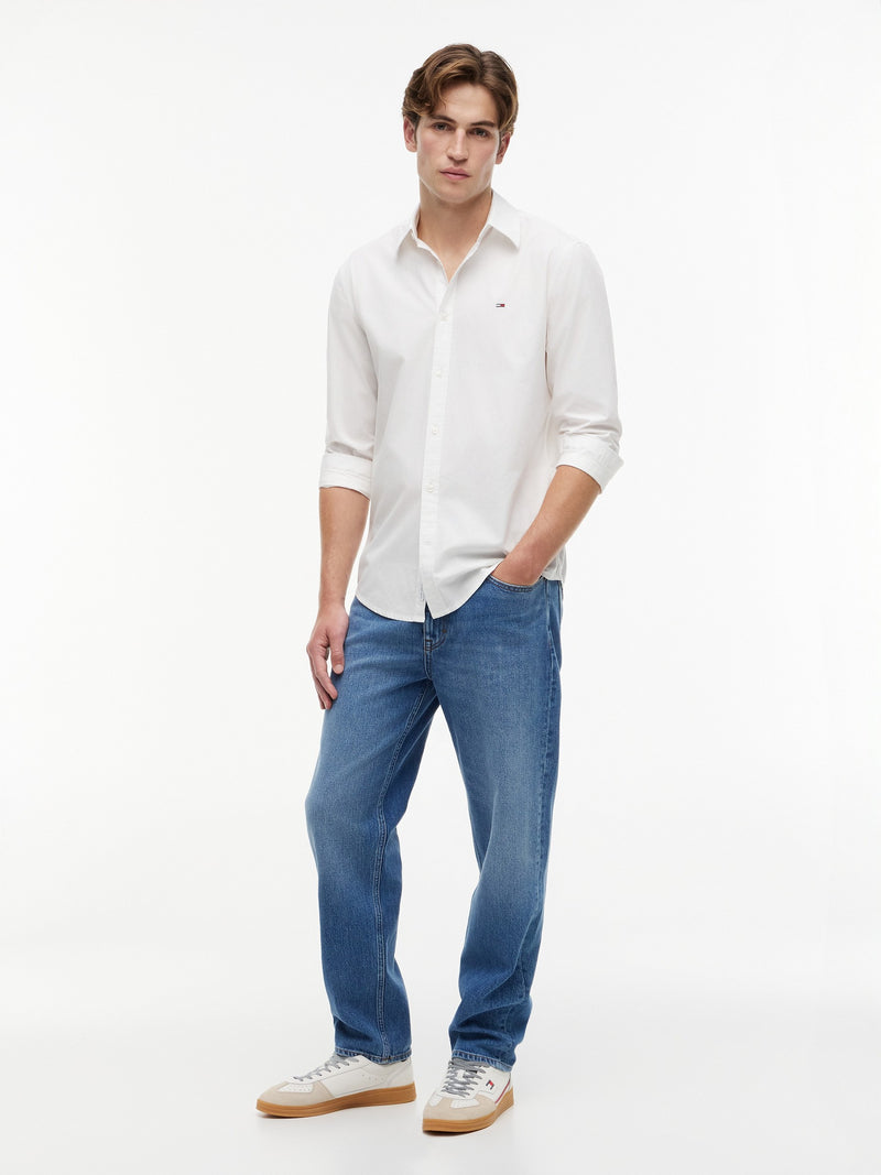Regular Fit Solid Poplin Shirt