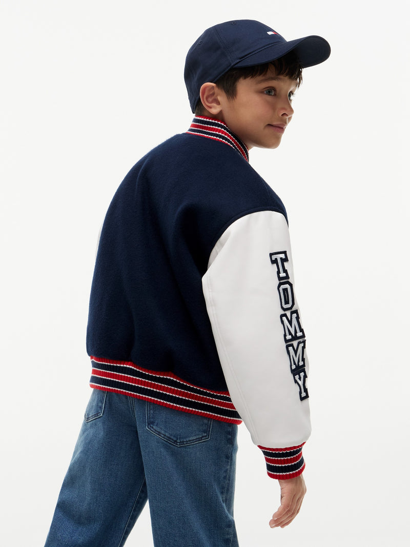 Kids Color Block Bomber Jacket