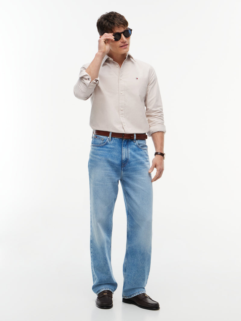 Regular Fit Solid Oxford Shirt