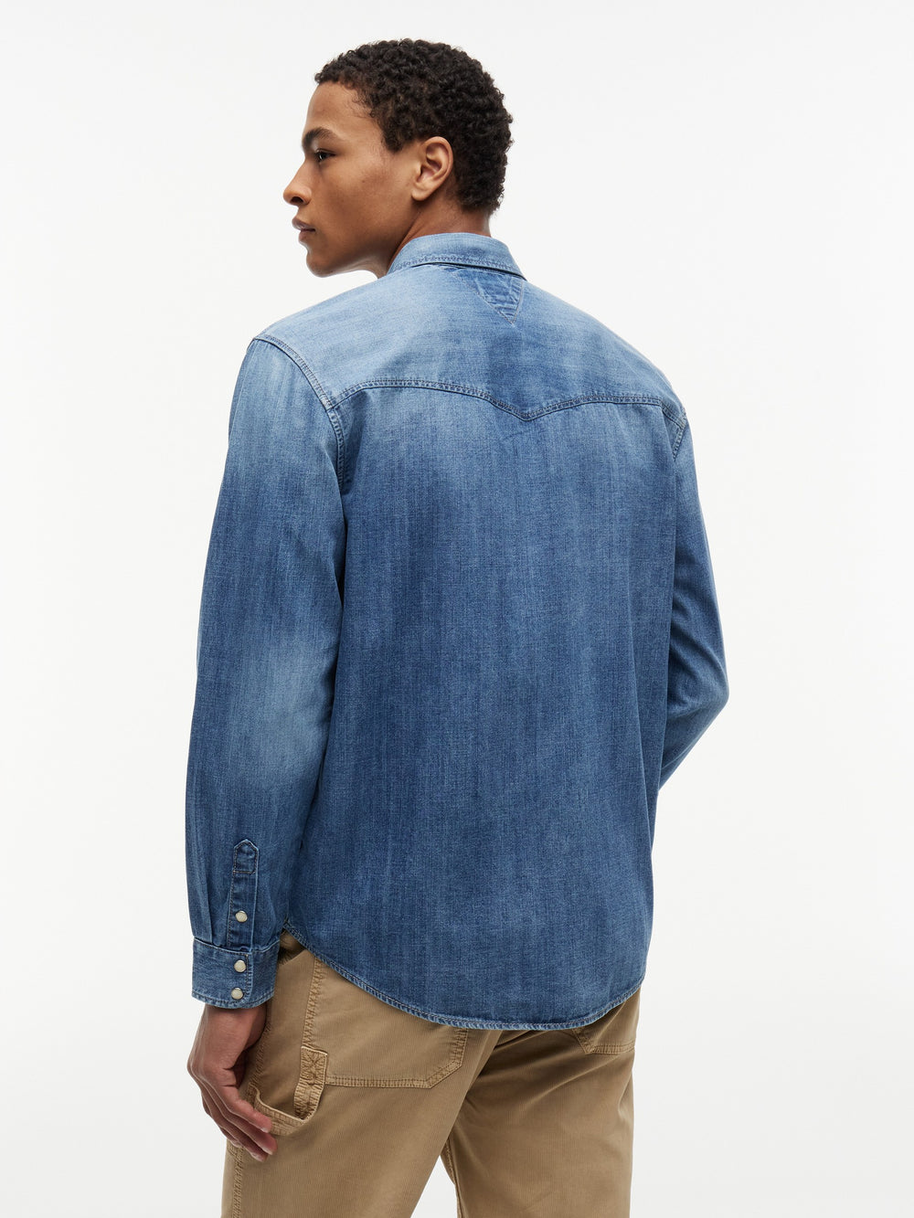 Regular Fit Washed Denim Shirt
