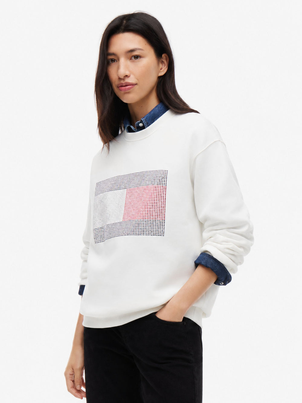 Relaxed Fit Fleece Sweatshirt