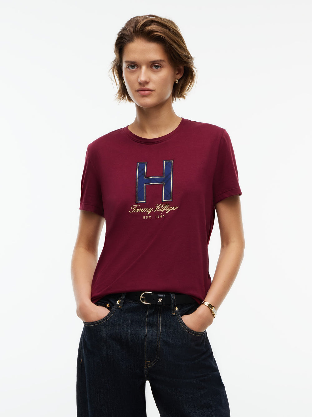 Solid Regular Fit Half Sleeve Cotton Jersey T-Shirt