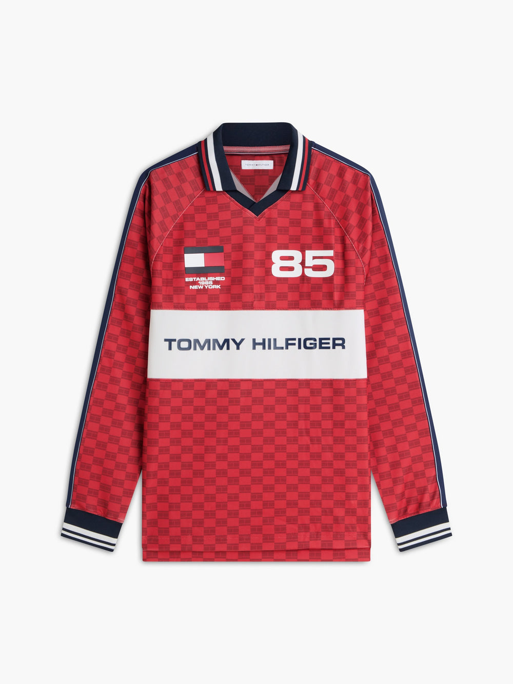 Relaxed Fit Printed Rugby Polo