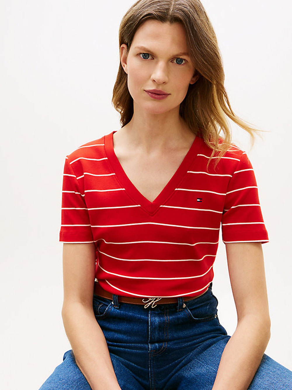 Stripe Slim Fit Half Sleeve Cody T-Shirt