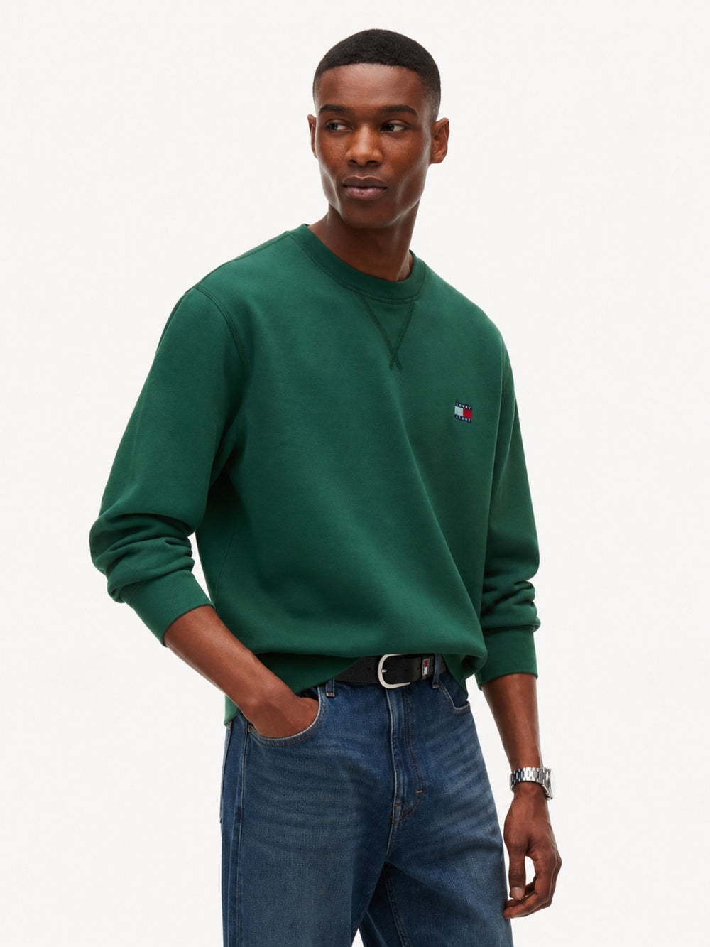 Regular Fit Fleece Crew Neck Sweatshirt