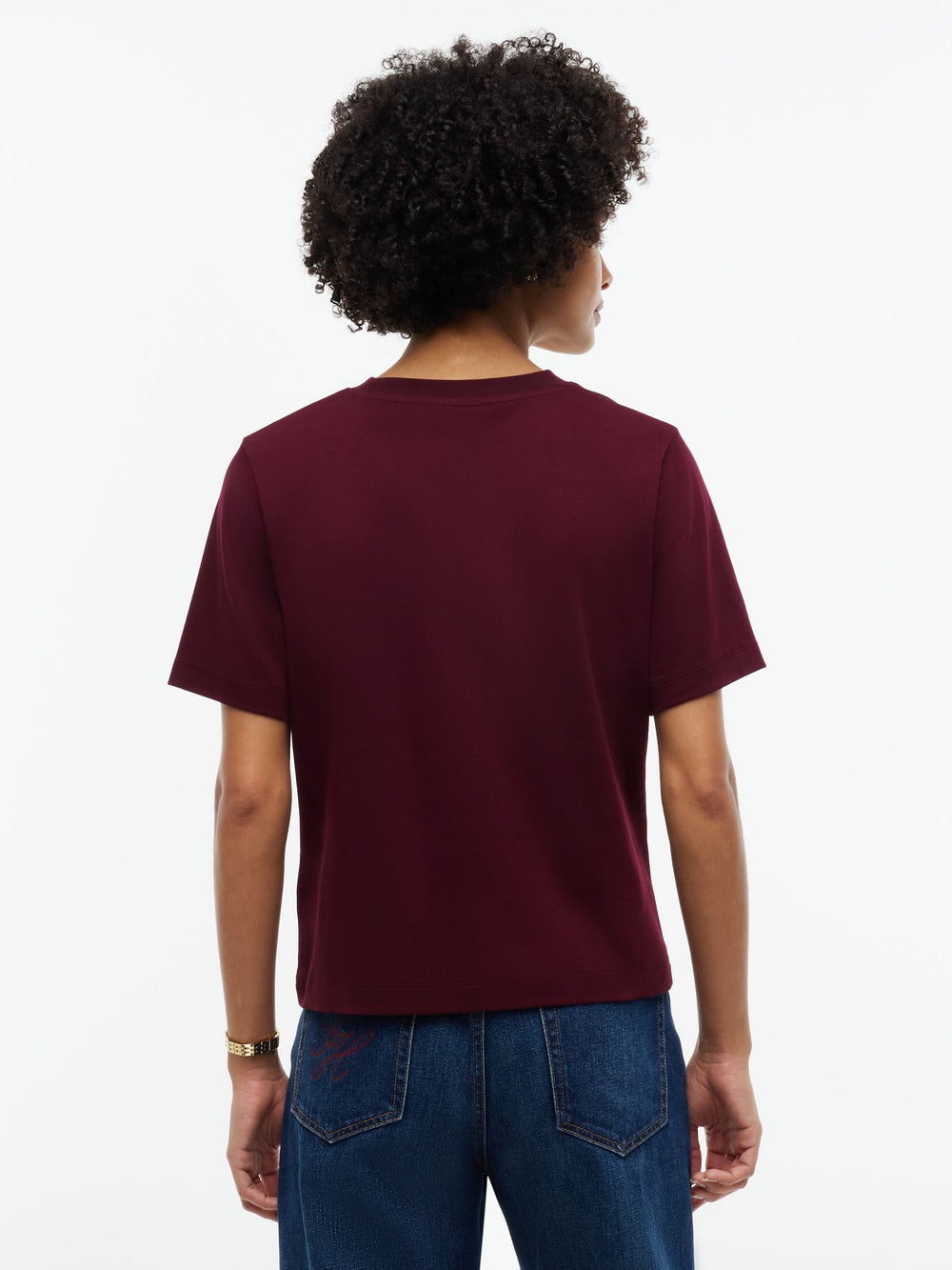 Solid Regular Fit Half Sleeve Interlock T-Shirt