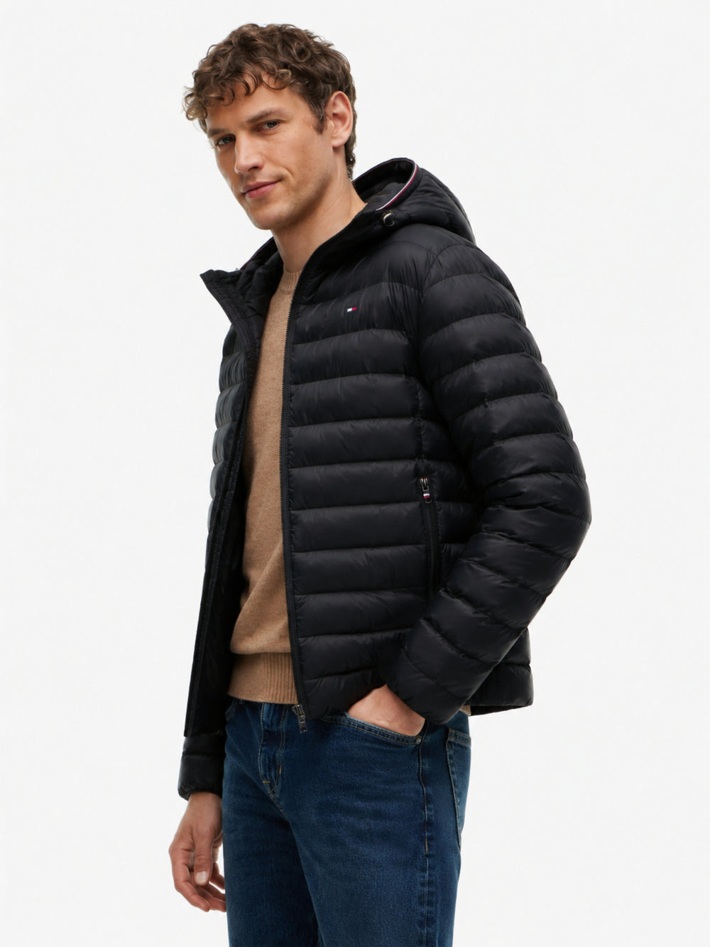 Regular Fit Quilted or Padded Jacket