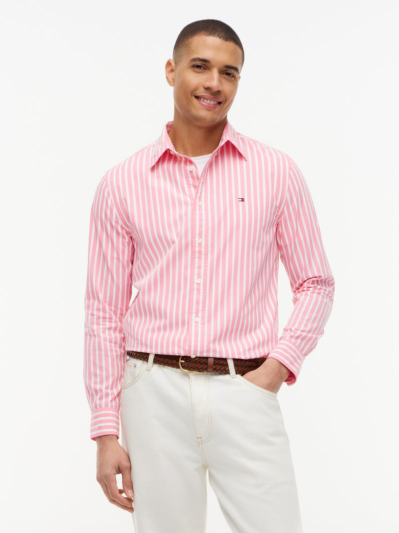 Regular Fit Stripe Poplin Shirt