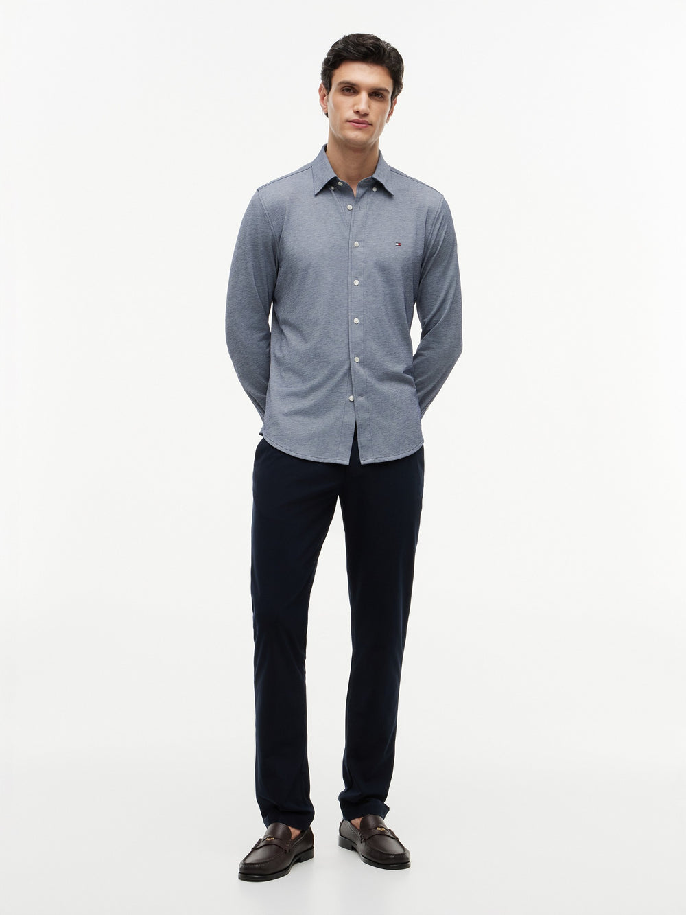 Regular Fit Solid Oxford Shirt