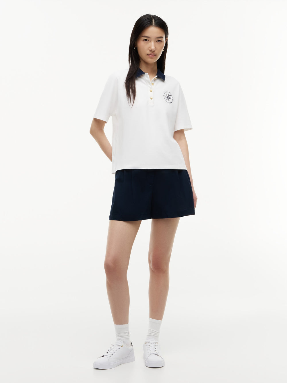 Solid Regular Fit Half Sleeve Pique Polo