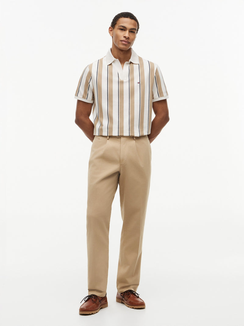 Johnny Collar Crepe Polo