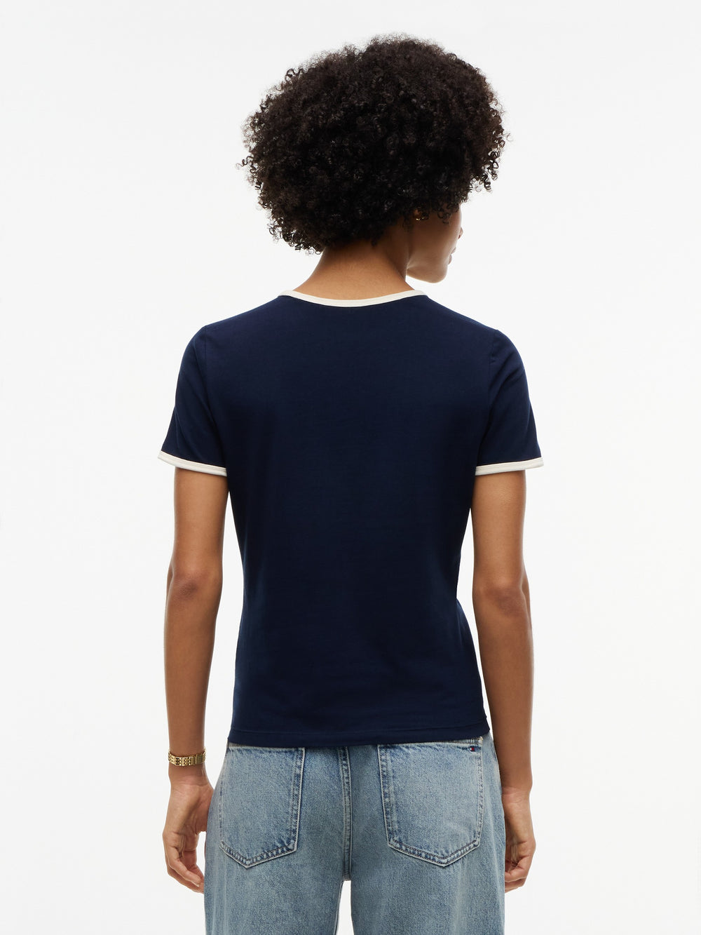 Solid Slim Fit Half Sleeve Cotton Jersey T-Shirt