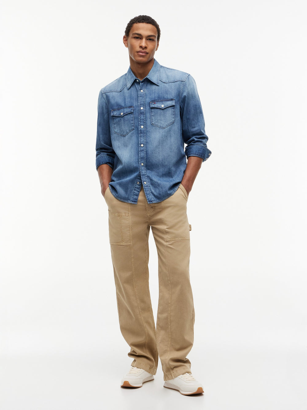 Regular Fit Washed Denim Shirt
