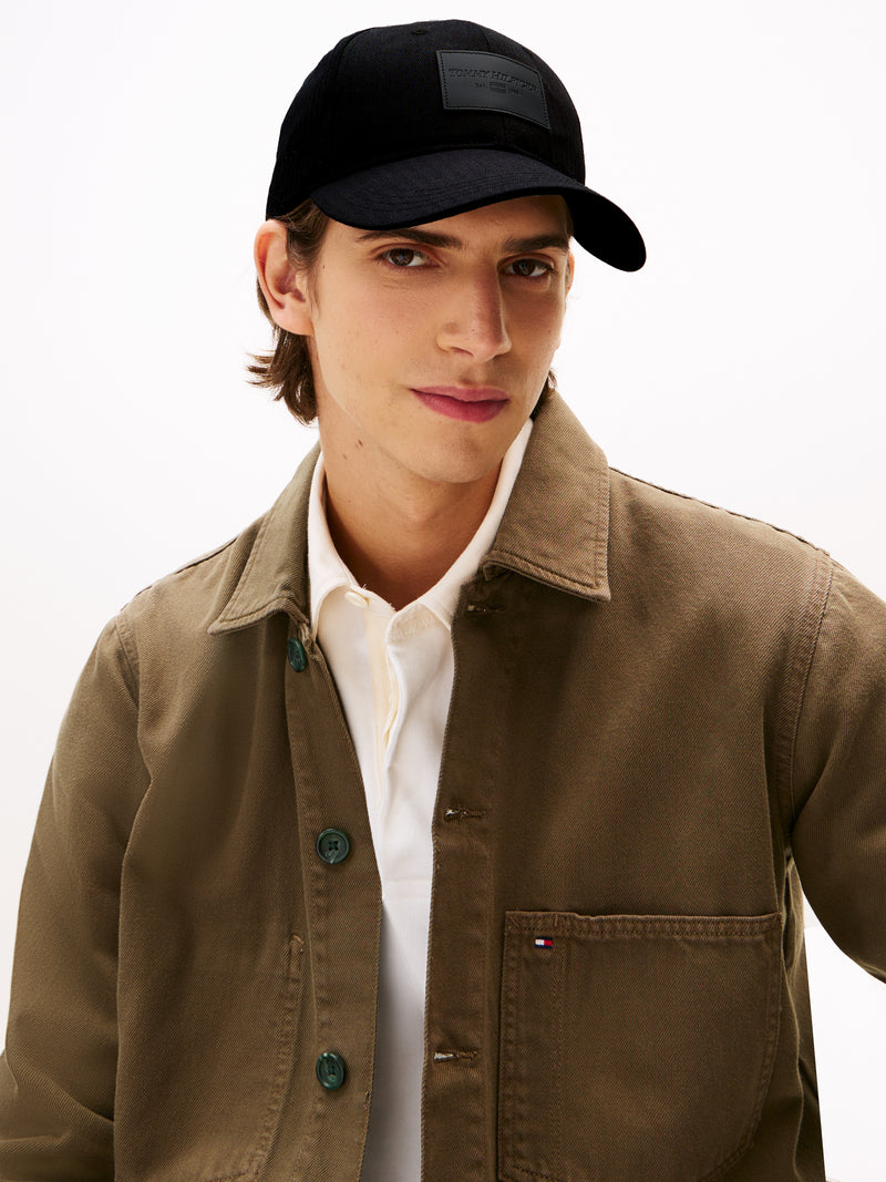 Leather Patch 6 Panel Cap