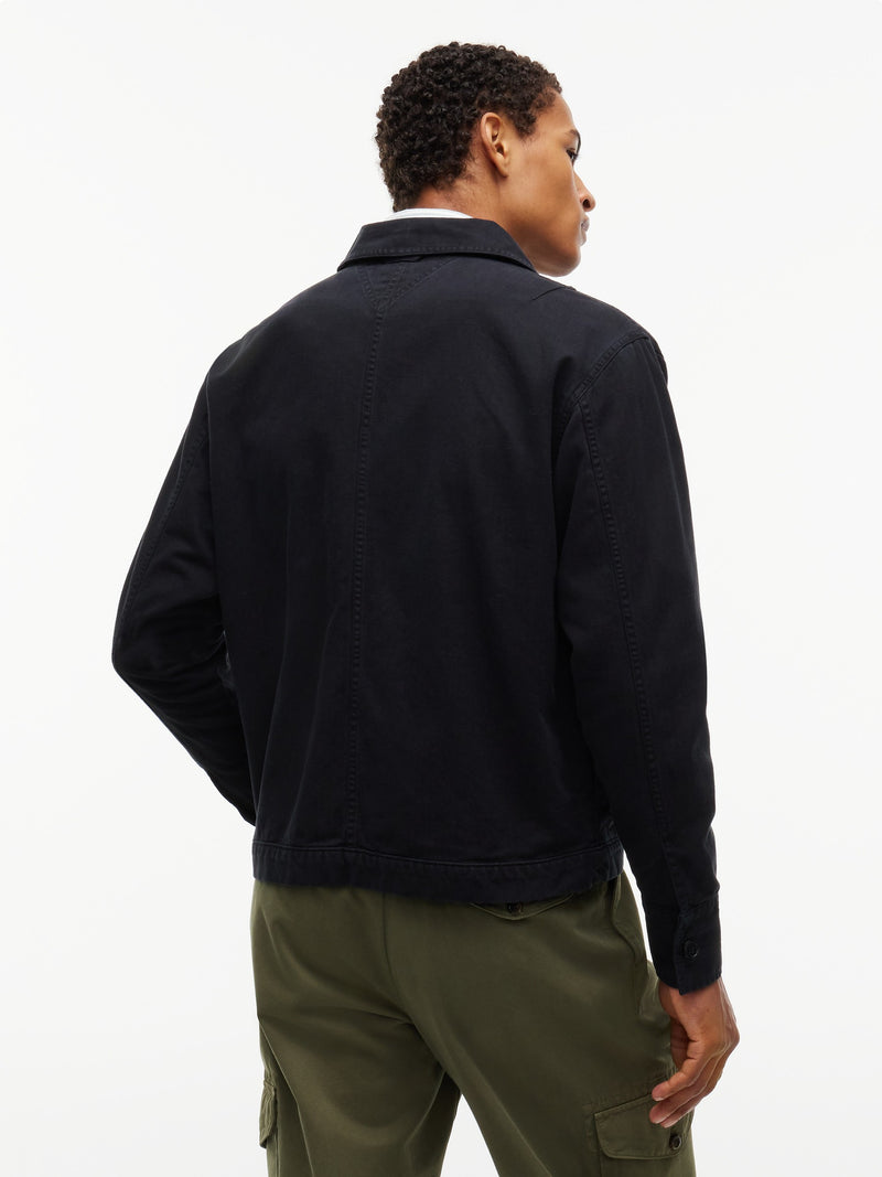Oversized Fit Solid Overshirt Shirt