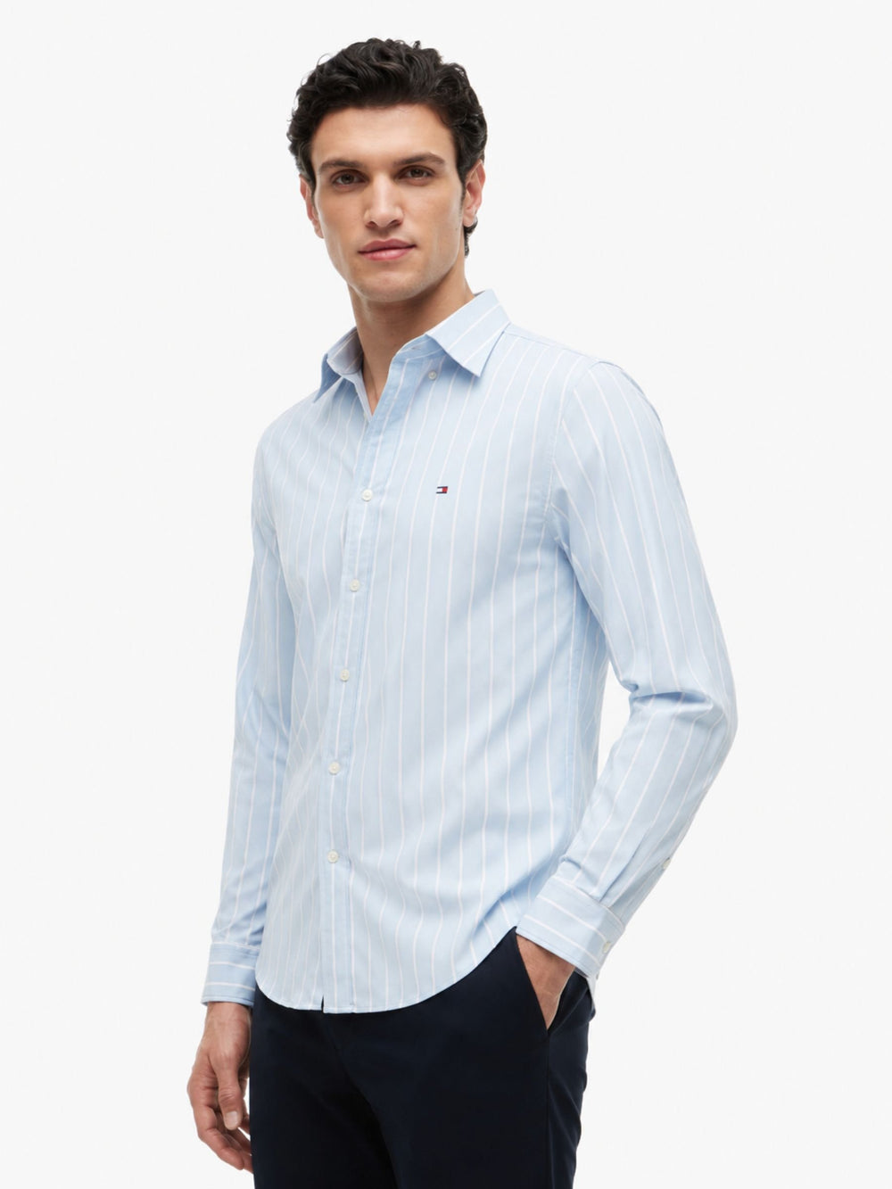 Regular Fit Stripe Performance Shirt