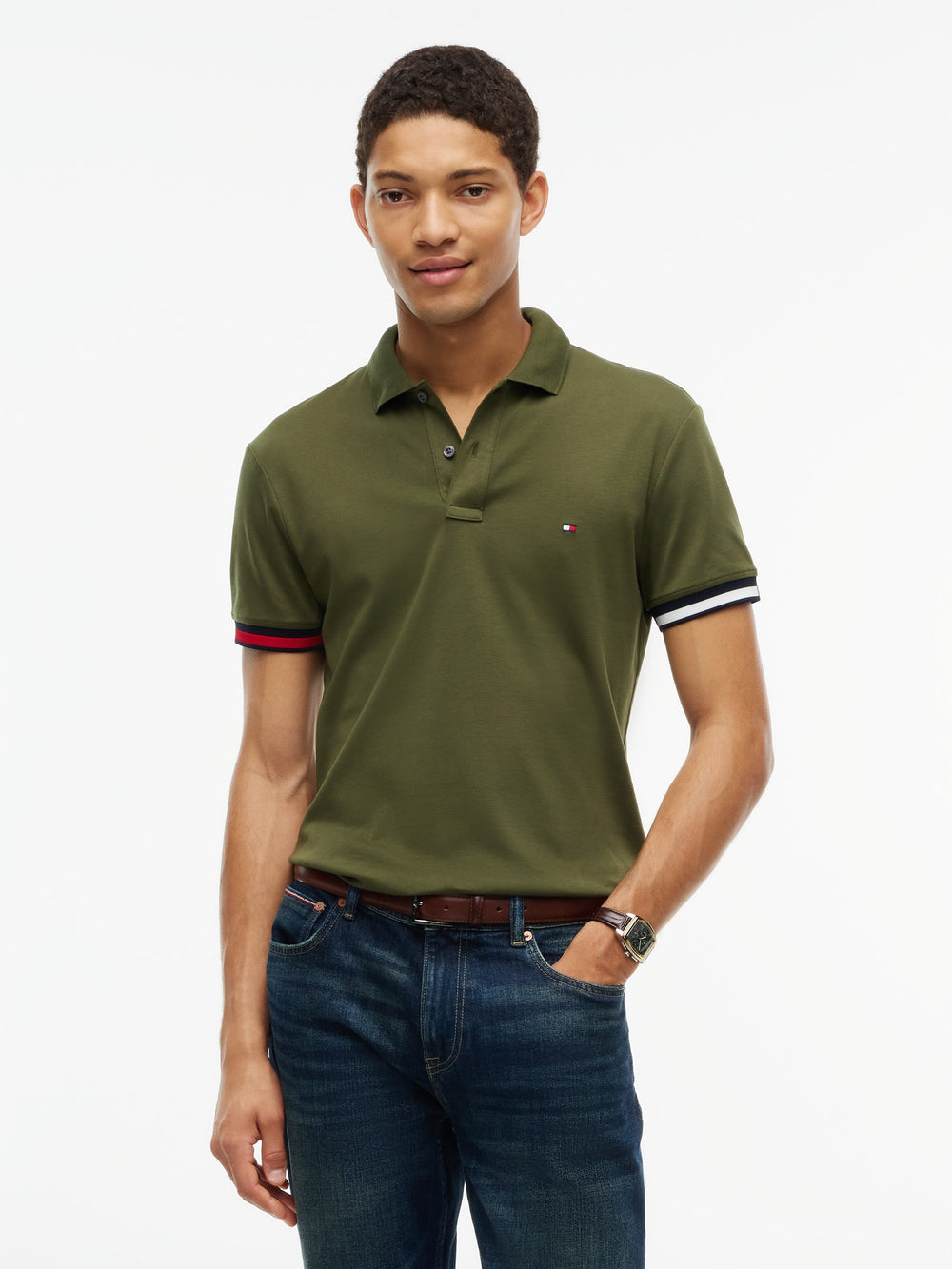 Slim Fit Interlock Polo