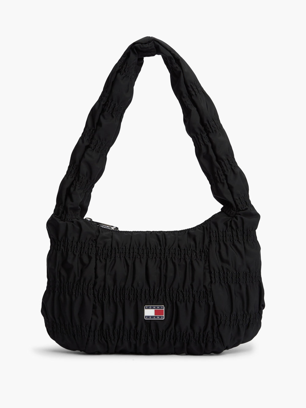 Solid Polyester Shoulder Bag