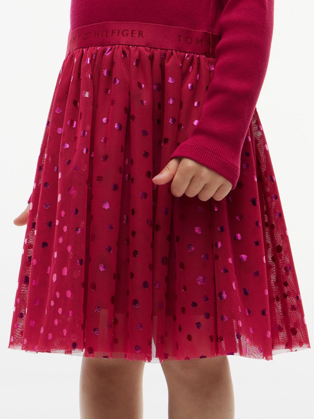 Kids Long-Sleeve Tulle Dress