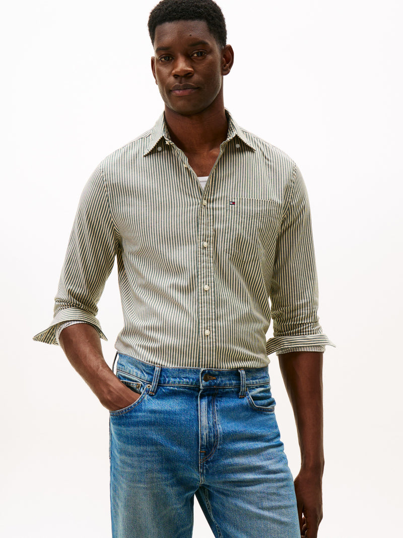 Regular Fit Twill Stripe Shirt