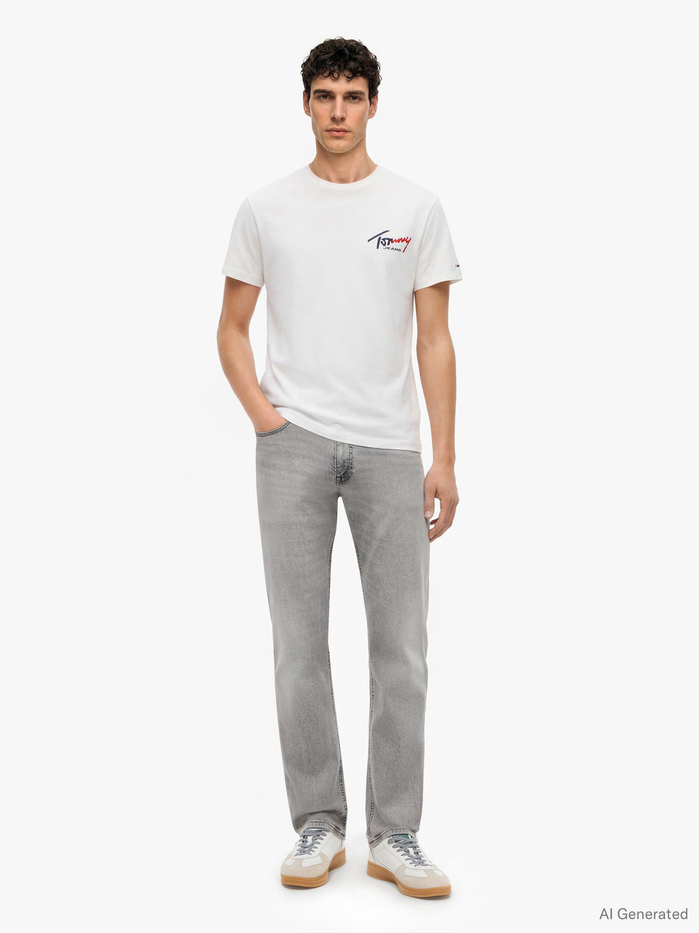 Men Scanton Slim Light Grey Jeans