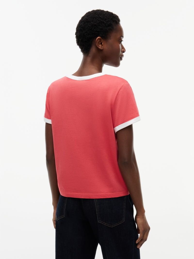 Solid Regular Fit Half Sleeve Cotton Jersey T-Shirt