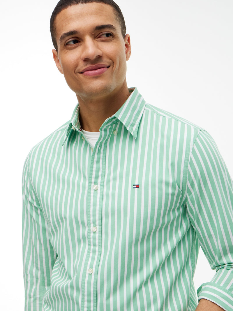Regular Fit Stripe Poplin Shirt