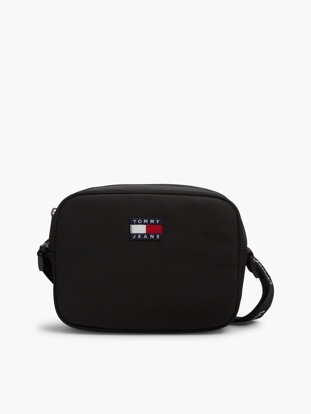 Solid Polyester Crossbody Bag
