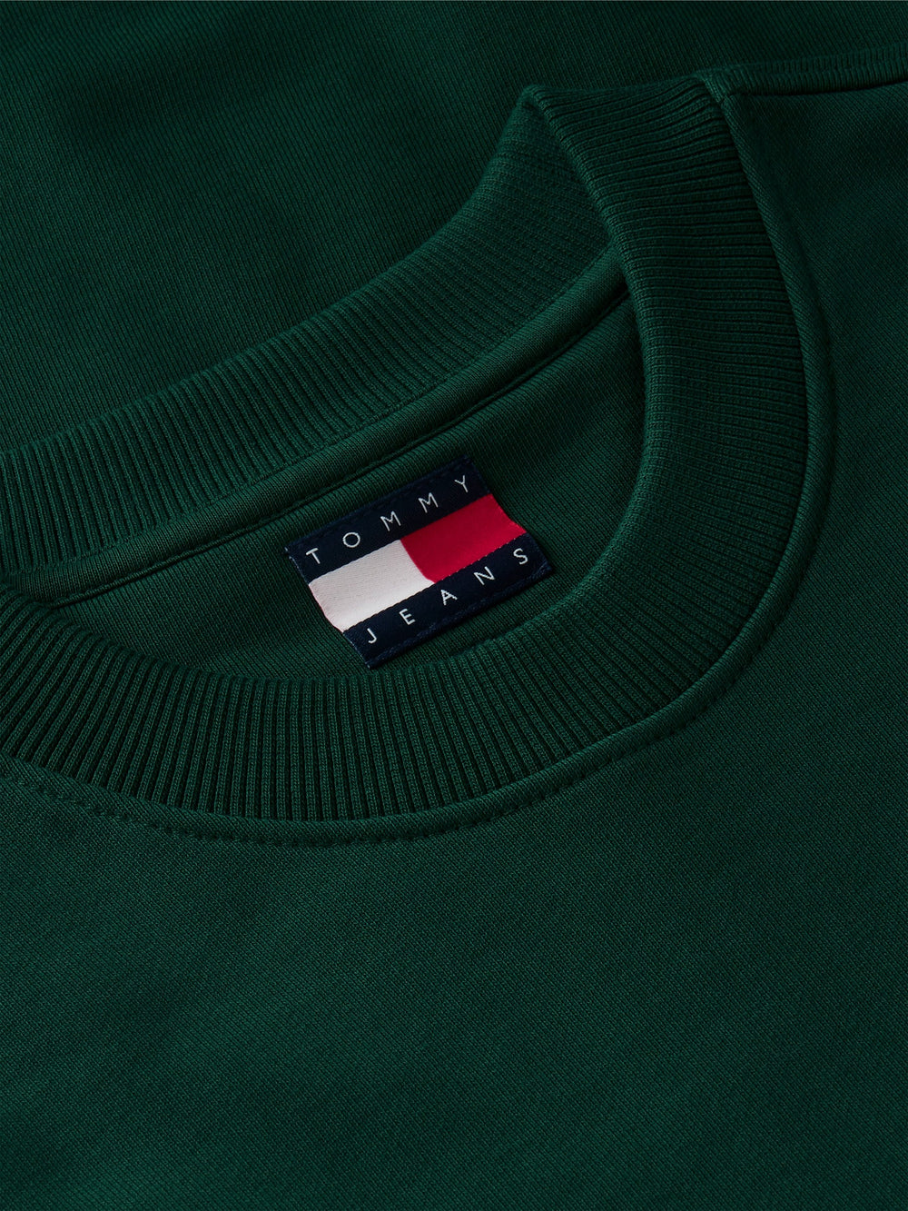 Regular Fit Diagonal Terry Crew Neck Sweatshirt