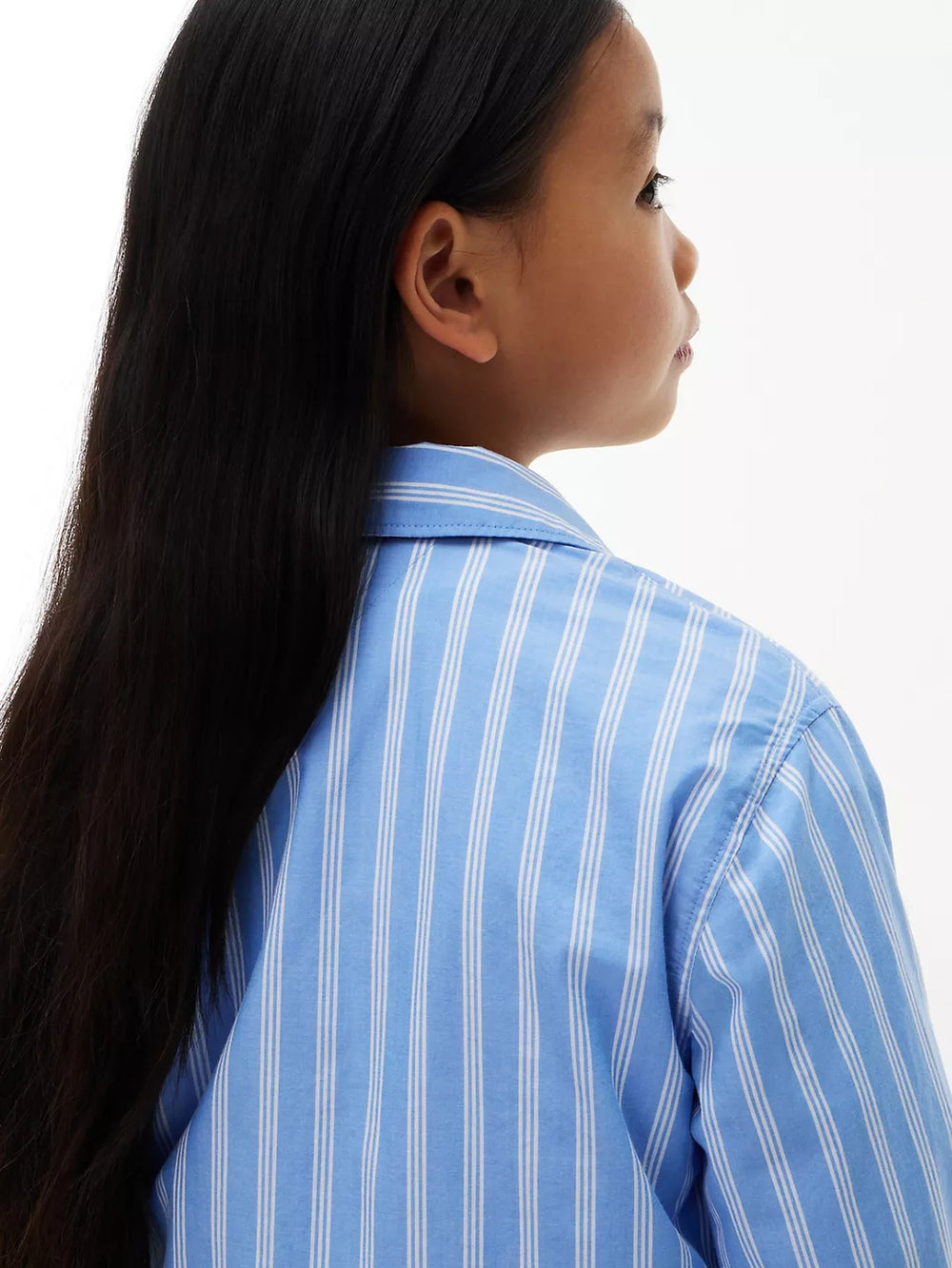 Kids Long-Sleeve Stripe Shirt Dress