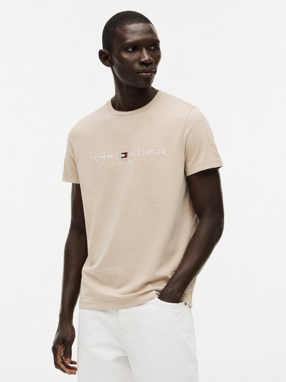 Slim Fit Chest Logo Jersey Tshirt