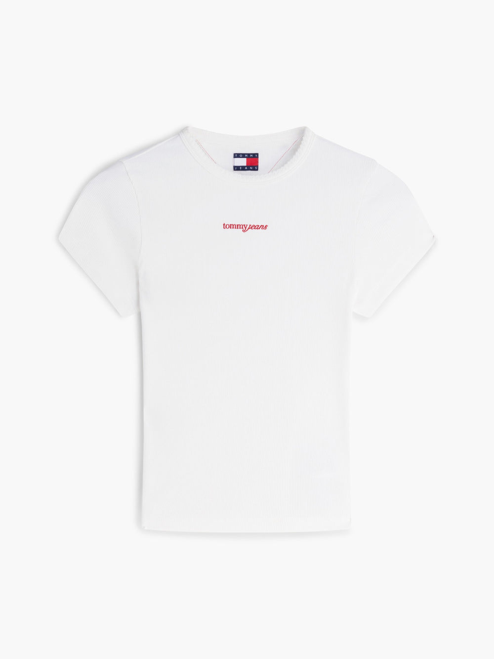 Solid Slim Fit Half Sleeve Ribbed T-Shirt