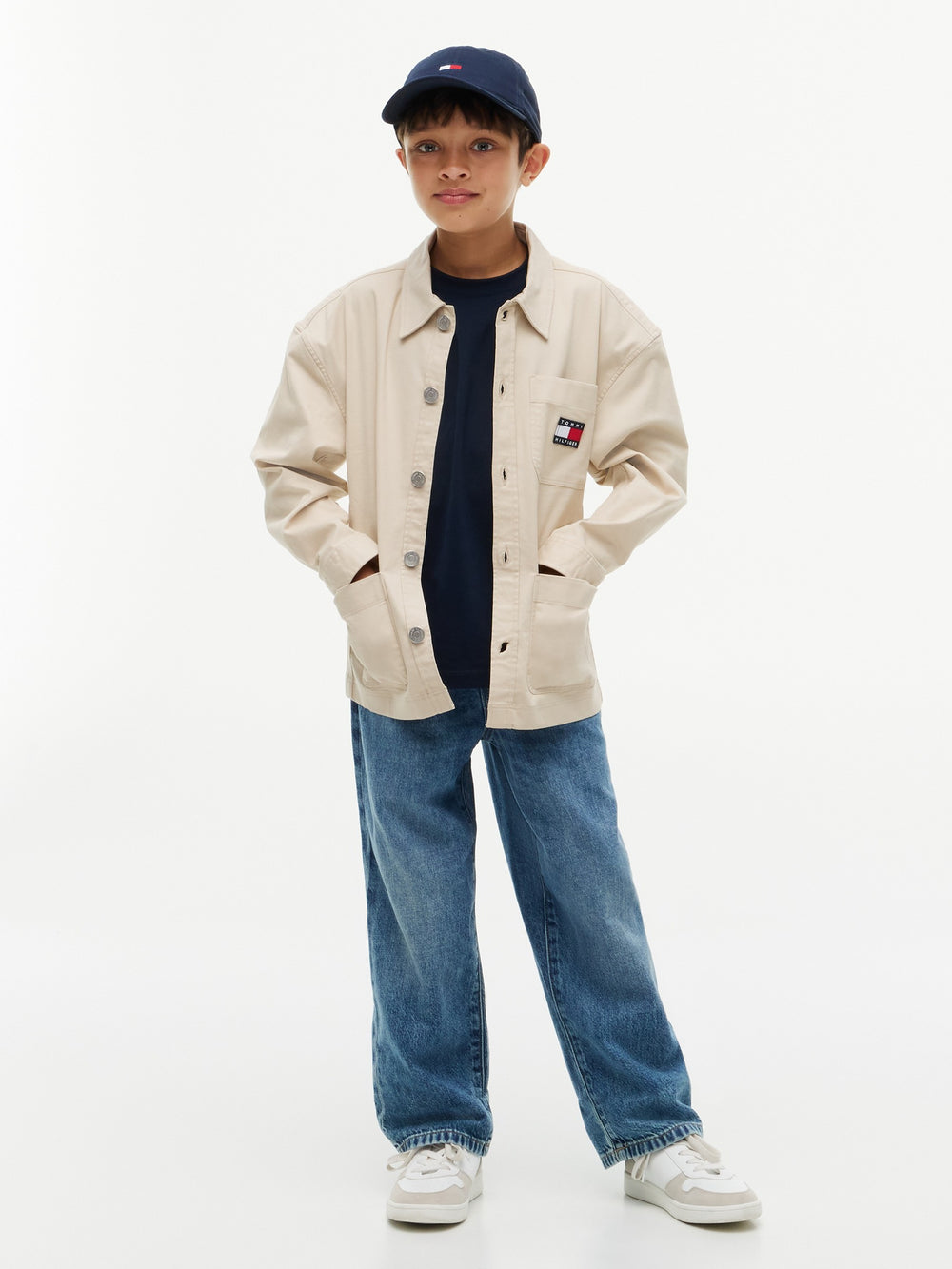 Kids Stretch Solid Shirt