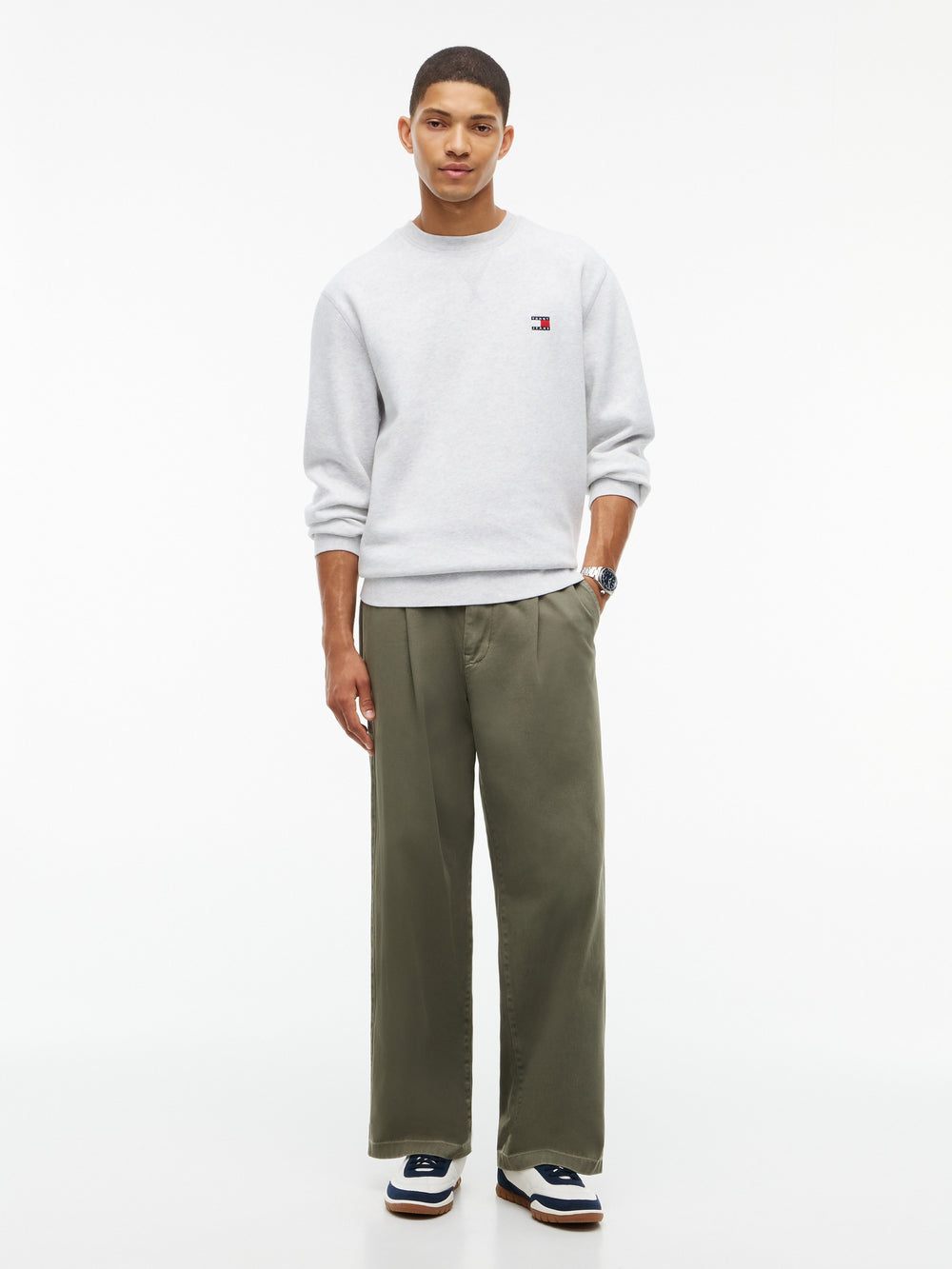 Regular Fit Fleece Crew Neck Sweatshirt