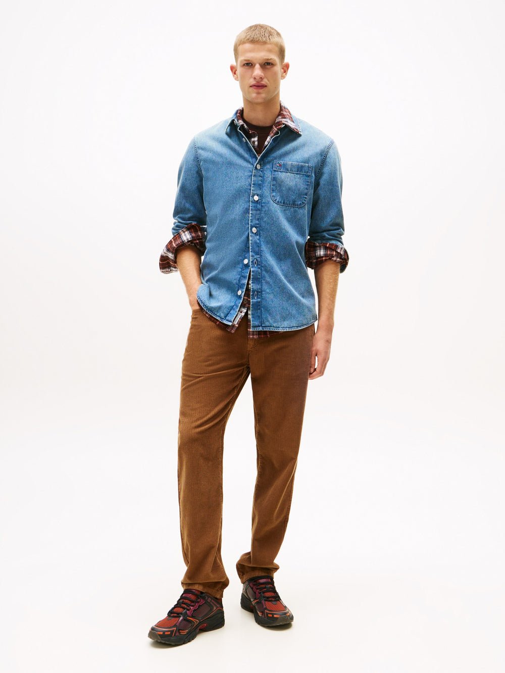 Regular Fit Washed Denim Shirt