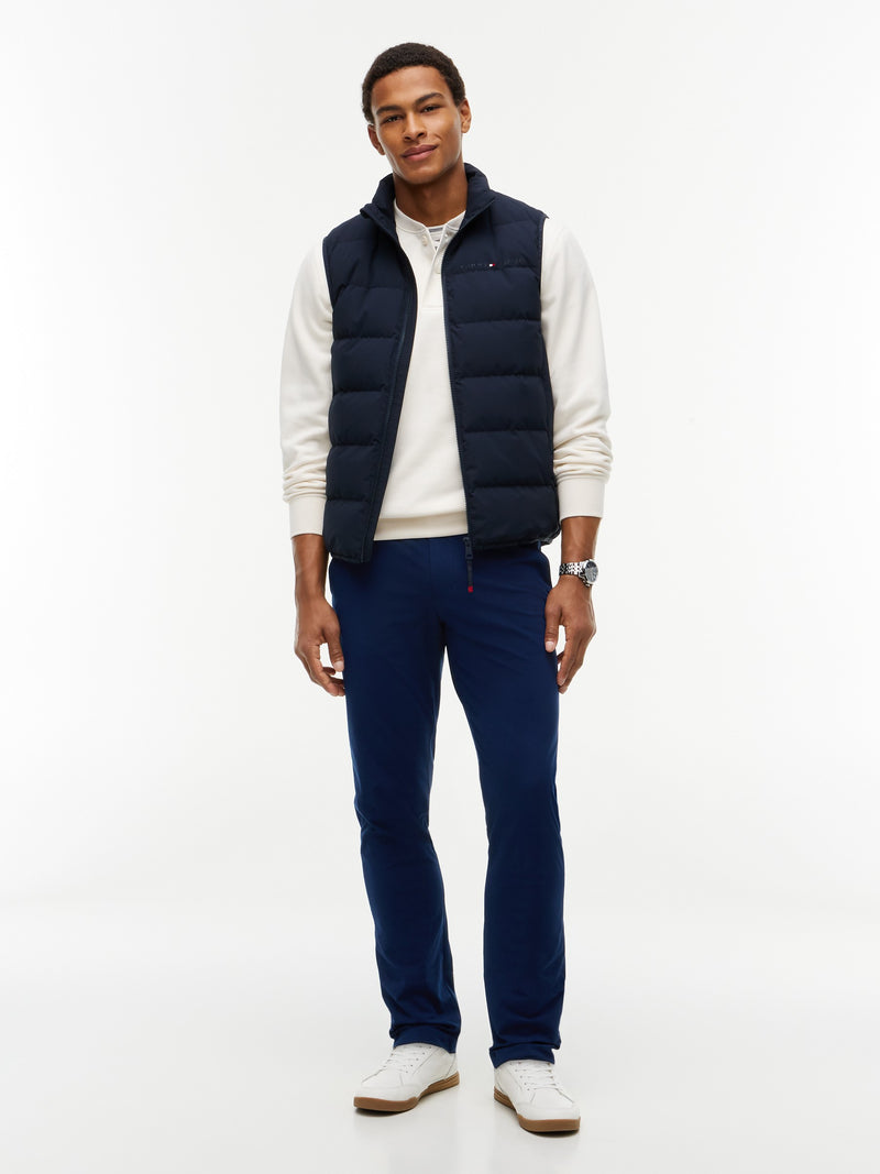 Men Denton Slim Straight Fit Knit Tech Trouser