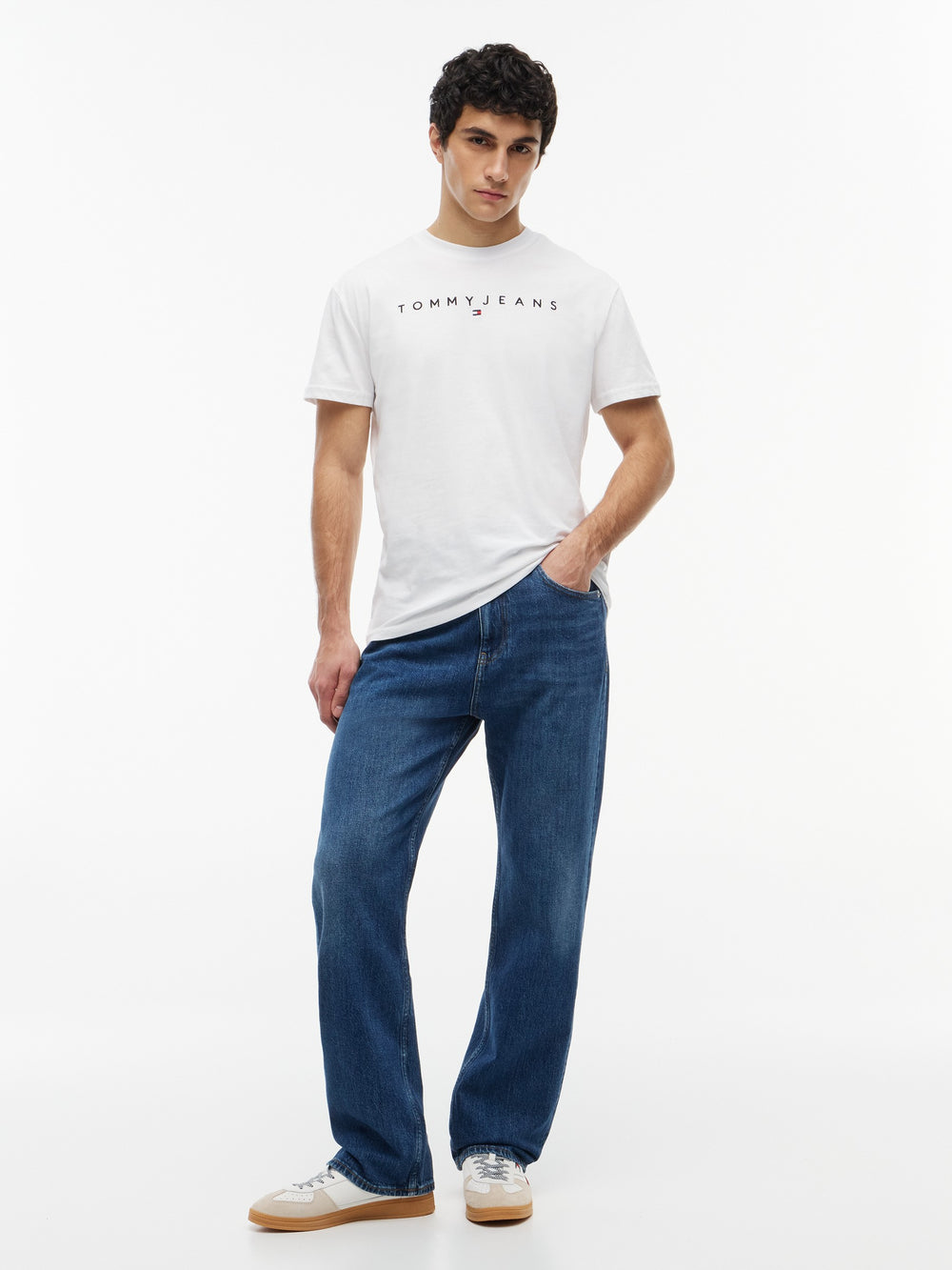 Men Otis Regular Straight Mid Wash Jeans