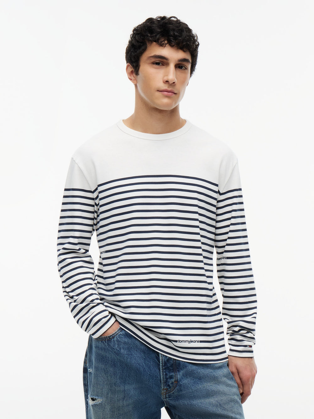 Regular Fit Stripe Long Sleeve T-Shirt