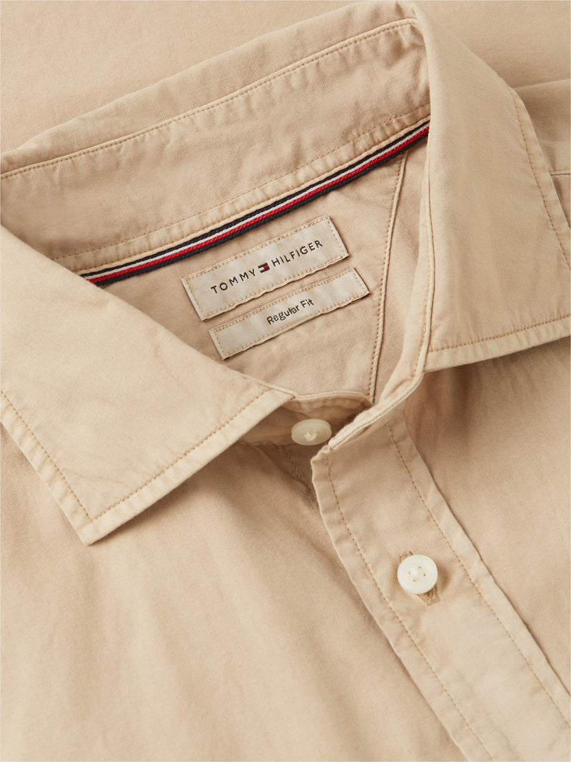 Regular Fit Solid Poplin Shirt