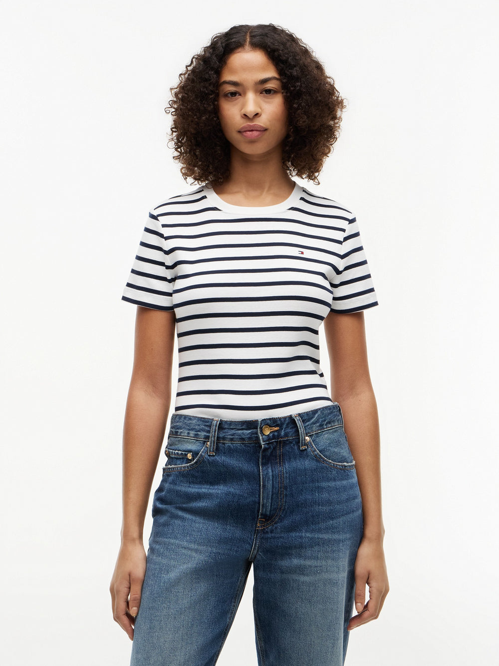 Stripe Slim Fit Half Sleeve Cody T-Shirt