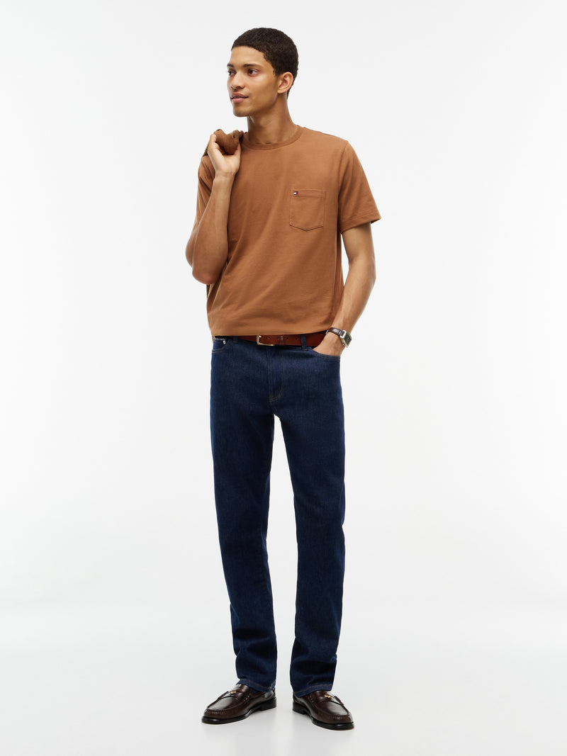 Regular Fit Solid Pocket Tshirt